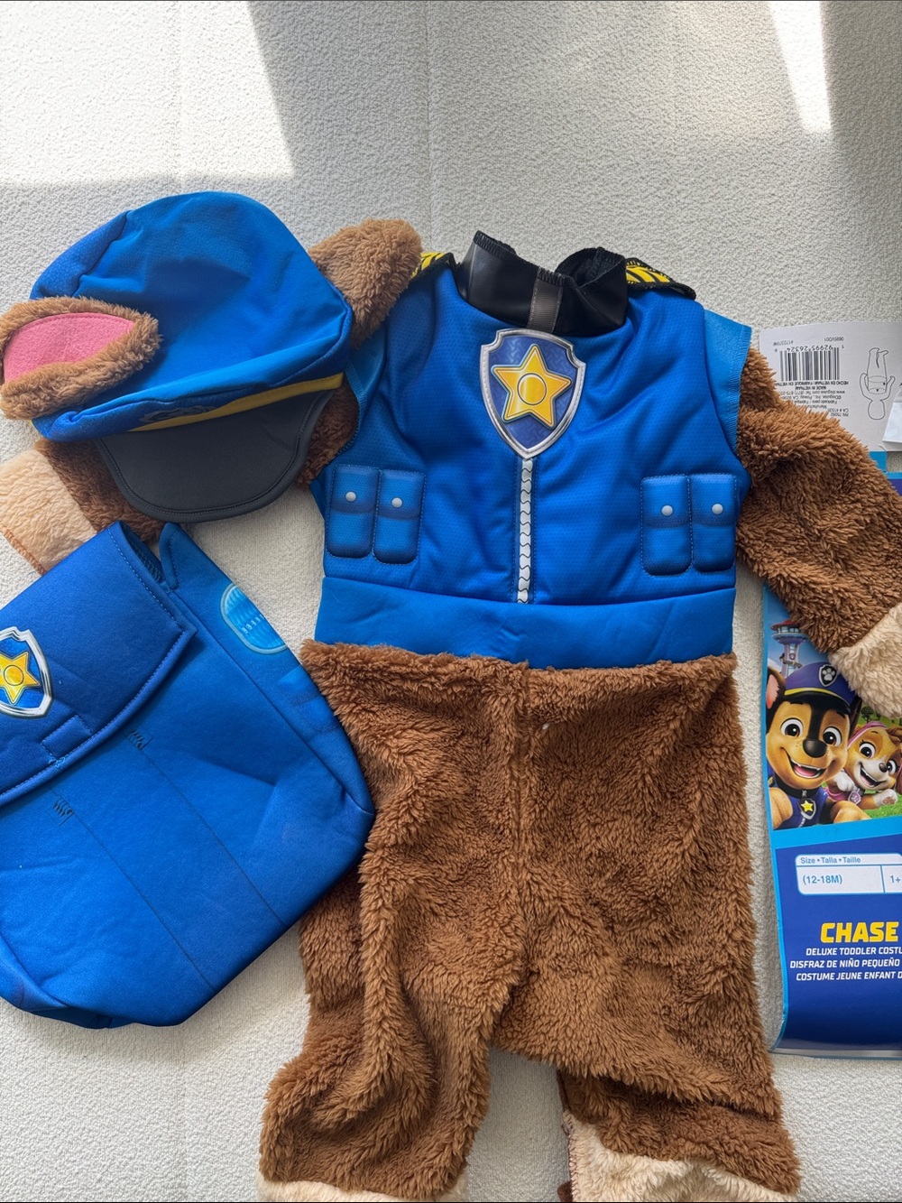 Nickelodeon Blue and Brown Chase Pup Police Costume